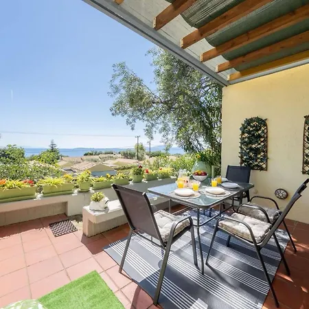 Blue Marine 1 Barbati On The Beach - Public Pool Apartment